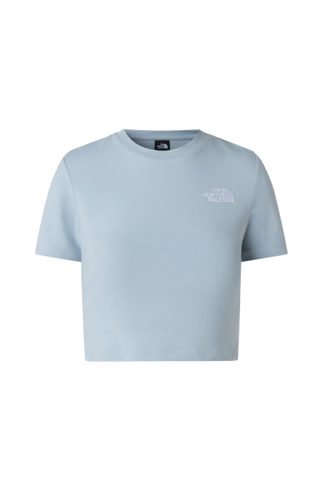 Essential Kadın Crop T-Shirt - NF0A55AO Buz Mavisi - 4