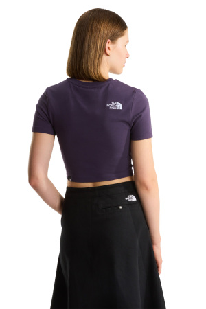 Essential Kadın Crop T-Shirt - NF0A55AO Mor - 3