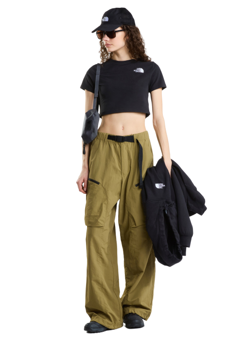 Essential Kadın Crop T-Shirt - NF0A55AO Siyah - 2