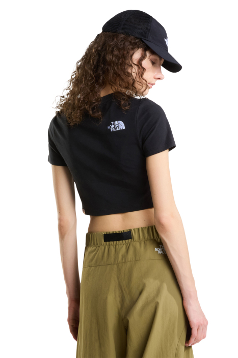 Essential Kadın Crop T-Shirt - NF0A55AO Siyah - 3