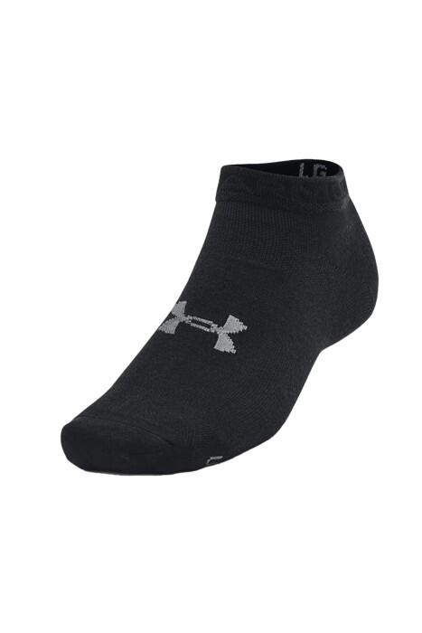 Under Armour - Essential Low Cut 3pk Unisex Çorap - 1382958 Siyah