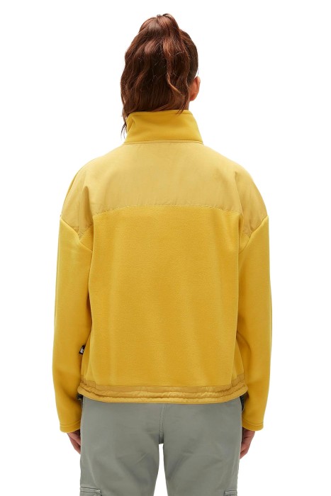 Eva Half-Zip Kadın Polar SweatShirt - 23.04.21.001 Sarı