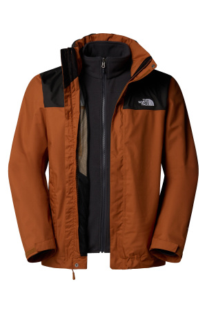 Evolve Iı Triclimate Erkek Mont - NF00CG55 Tarçın/Asfalt Gri - The North Face