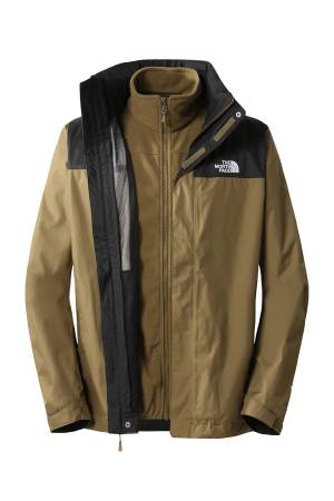 Evolve Iı Triclimate Erkek Mont - NF00CG55 Yeşil/Siyah/Sarı - The North Face