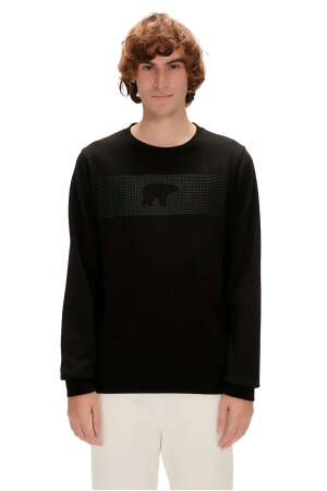 Fancy Crewneck Erkek SweatShirt - 19.02.12.007 Siyah - Bad Bear