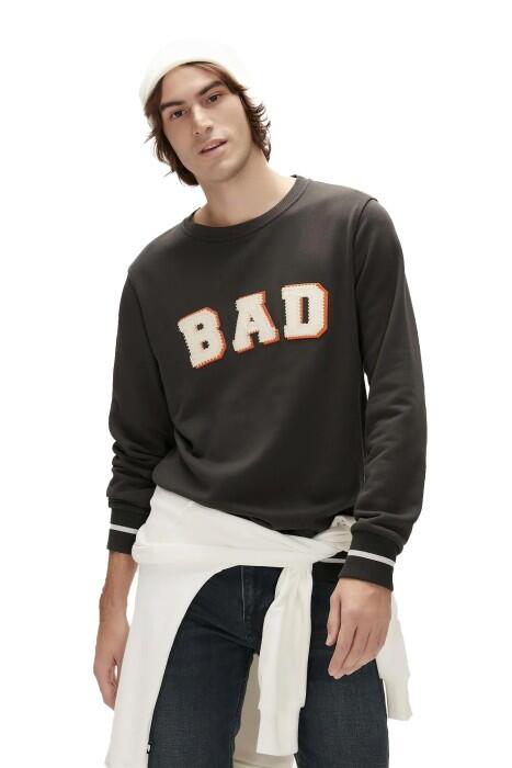 Bad Bear - Felt Crewneck Erkek SweatShirt - 23.02.12.013 Antrasit