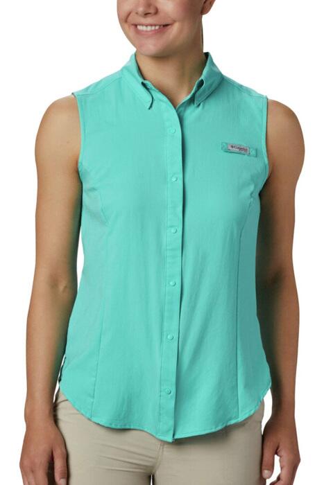 Fl7157 Tamıamı Women'S Sleeveless Shırt - Gömlek PFG Turkuaz - 1