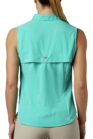 Fl7157 Tamıamı Women'S Sleeveless Shırt - Gömlek PFG Turkuaz - 2