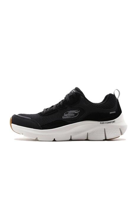 Skechers - Flex Comfort - Drinn Erkek Ayakkabı - 232685 Siyah/Beyaz