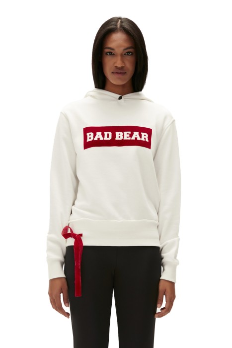 Bad Bear - Flog Kadın Kapüşonlu SweatShirt- 22.04.12.007 Ekru