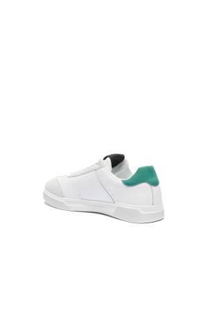 Fondo Minimal Dis. 1 Erkek Ayakkabı - 76QA3SB8 Beyaz/Yeşil - Thumbnail