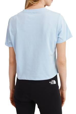 Foundation Crop Tee - Eu Kadın T-Shirt - NF0A55AY Mavi - 2