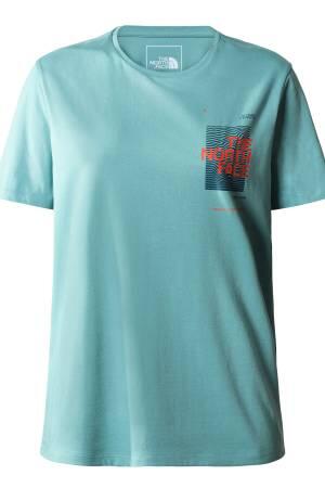 Foundatıon Graphıc Tee Kadın T-Shirt - NF0A55B2 Su Yeşili - 1