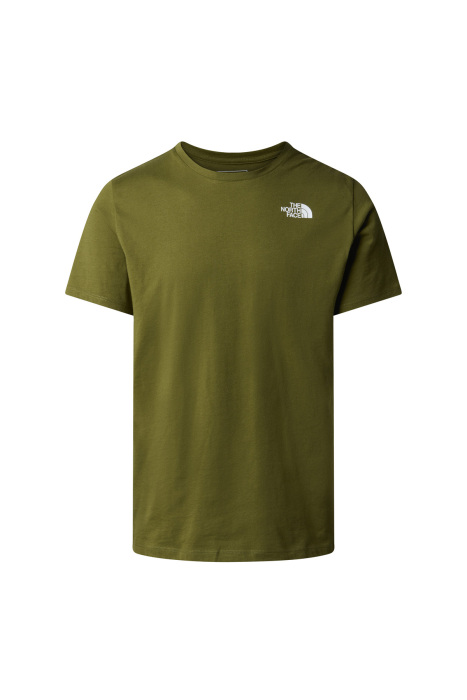 Foundation Mountain Lines Graphic Tee Erkek T-Shirt - NF0A8830 Yağ Yeşili - 1