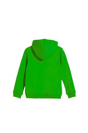 Fun Kapüşonlu Çocuk SweatShirt - 23.06.12.005 Yeşil - Thumbnail