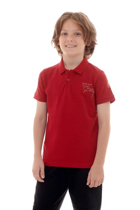 Galatasaray 100.Yıl Çocuk Polo T-Shirt C232177 Kırmızı - 1