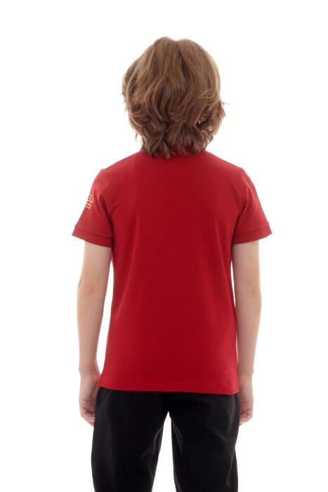 Galatasaray 100.Yıl Çocuk Polo T-Shirt C232177 Kırmızı - 4