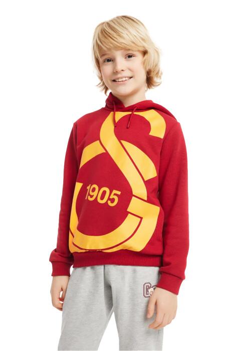Galatasaray Büyük Logolu Çocuk SweatShirt - C88154 Kırmızı - 1