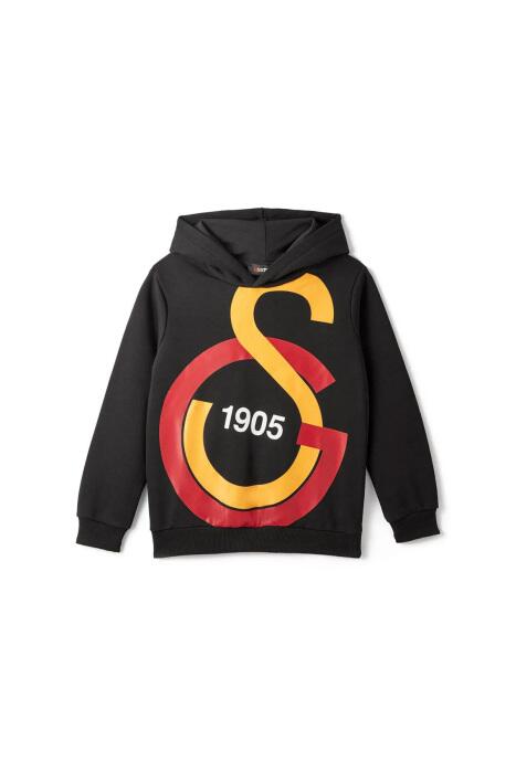 Galatasaray Büyük Logolu Çocuk SweatShirt - C88154 Siyah - 1