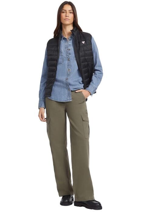 Gj Puffer Kadın Yelek - W4YN11WG922 Siyah - 2