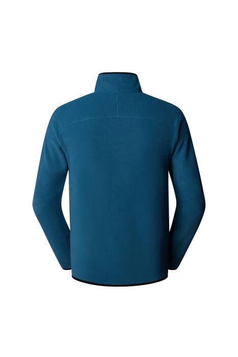 Glacıer 1/4 Zıp - Embroıdered Logo Yarım Fermuar Erkek Polar - NF0A83I3 Mavi - 2