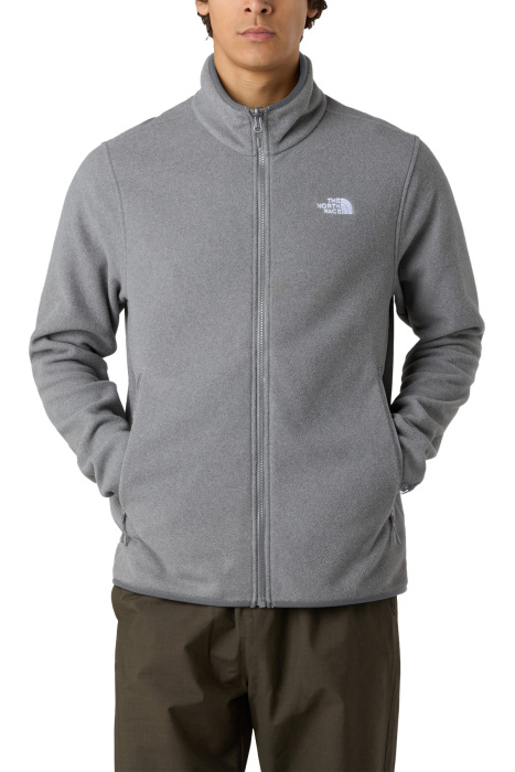 Glacier Tam Fermuarlı Erkek Polar Ceket - NF0A8D0R Gri - 1