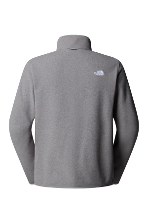 Glacier Tam Fermuarlı Erkek Polar Ceket - NF0A8D0R Gri - 6