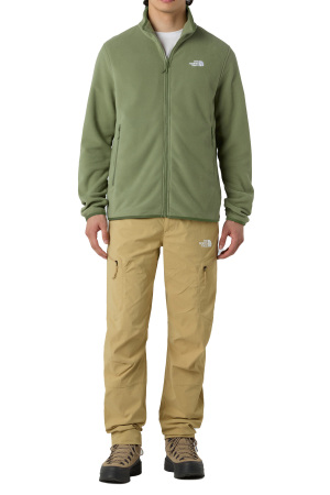 Glacier Tam Fermuarlı Erkek Polar Ceket - NF0A8D0R Krem - 2