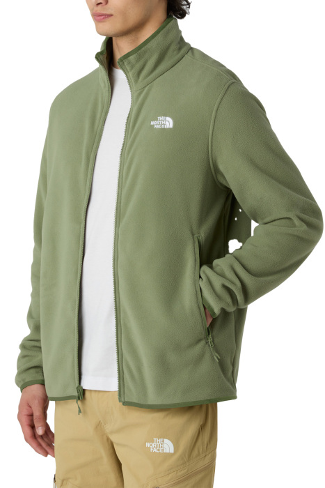 Glacier Tam Fermuarlı Erkek Polar Ceket - NF0A8D0R Krem - 4