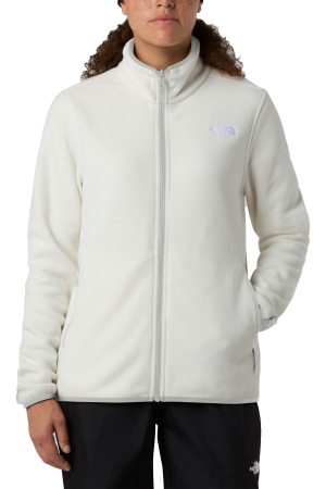 Glacier Tam Fermuarlı Kadın Polar - NF0A8D2F Krem - The North Face