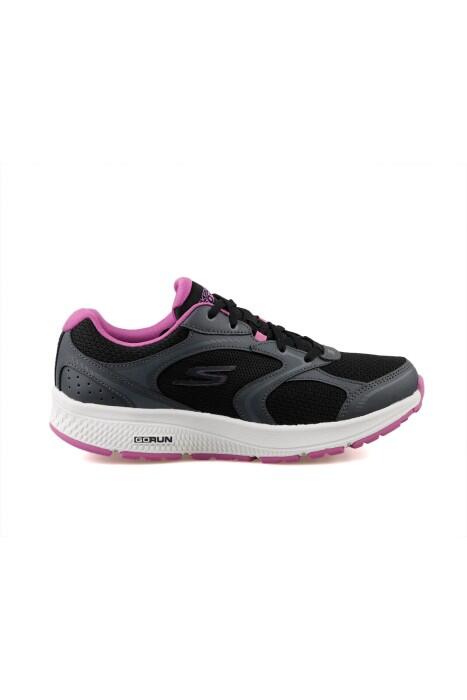 Skechers - Go Run Consistent - Anahita Kadın Ayakkabı - 128280 Siyah/Mor