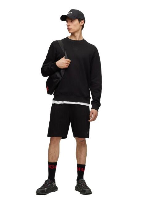 Göğüs Logolu, Pamuklu Erkek SweatShirt - 50495617 Siyah - 3