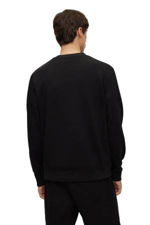 Göğüs Logolu, Pamuklu Erkek SweatShirt - 50495617 Siyah - 4
