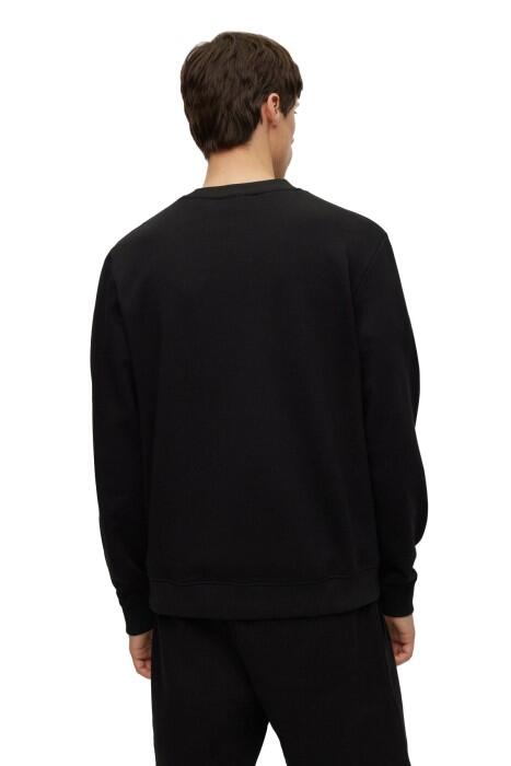 Göğüs Logolu, Pamuklu Erkek SweatShirt - 50495617 Siyah - 4