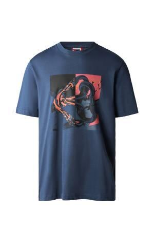 Graphic Erkek T-Shirt - NF0A823Y Mavi - 1