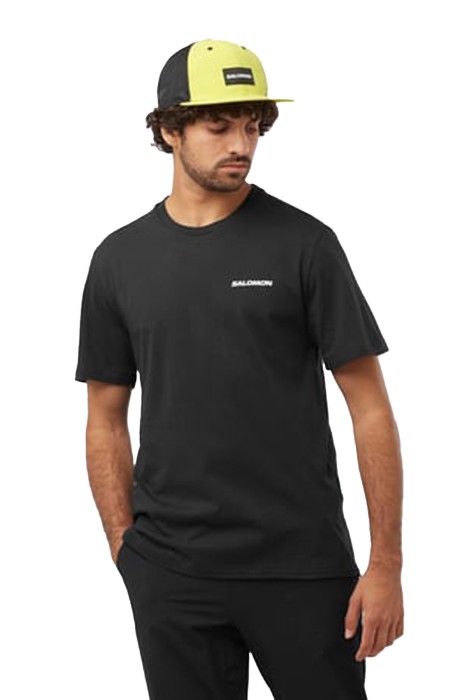 Salomon - Graphic Perf Ss Tee Erkek T-Shirt - LC2219400 Siyah