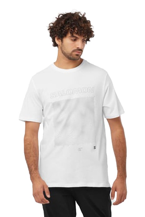 Salomon - Graphic Ss Tee Erkek T-Shirt - LC2246900 Beyaz