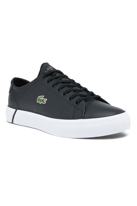 Lacoste - Gripshot Erkek Deri Sneaker Ayakkabı - 741CMA0014 Siyah/Beyaz
