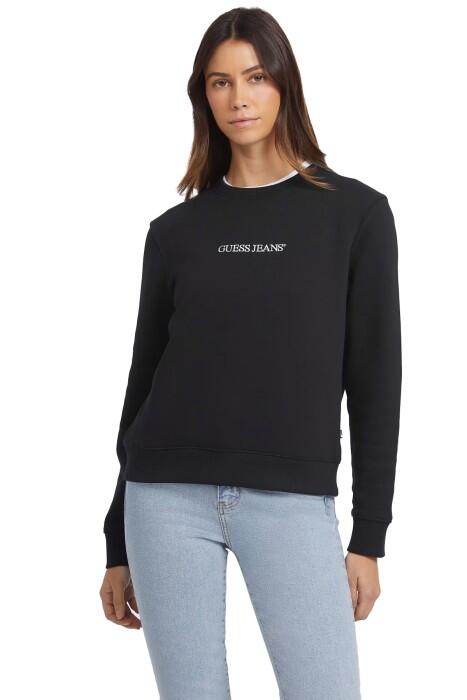 Guess Logo İşlemeli Kadın SweatShirt - W4YQ10KC811 Siyah - 1