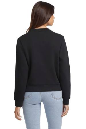 Guess Logo İşlemeli Kadın SweatShirt - W4YQ10KC811 Siyah - 4