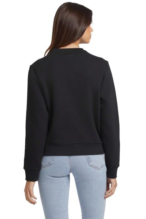 Guess Logo İşlemeli Kadın SweatShirt - W4YQ10KC811 Siyah - 4