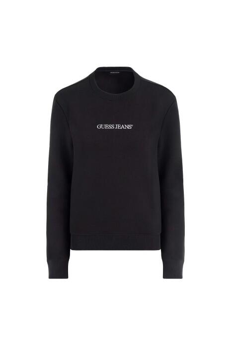 Guess Logo İşlemeli Kadın SweatShirt - W4YQ10KC811 Siyah - 6