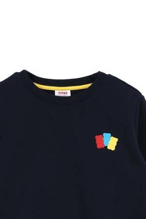 Haribo Çocuk SweatShirt - HRBTXT300 Lacivert - Thumbnail