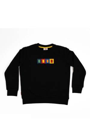 Haribo Çocuk SweatShirt - HRBTXT307 Siyah - Thumbnail