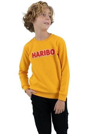 Haribo Çocuk SweatShirt - HRBTXT308 Hardal - Thumbnail