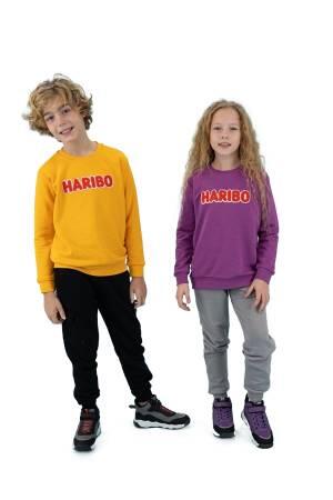 Haribo Çocuk SweatShirt - HRBTXT308 Hardal - Thumbnail