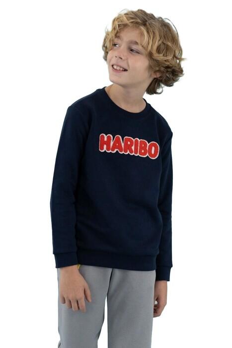 Haribo - Haribo Çocuk SweatShirt - HRBTXT308 Lacivert