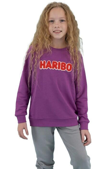 Haribo Çocuk SweatShirt - HRBTXT308 Lila