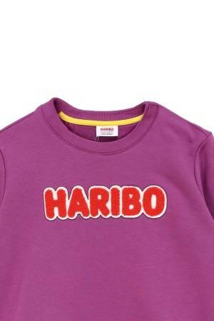 Haribo Çocuk SweatShirt - HRBTXT308 Lila - Thumbnail