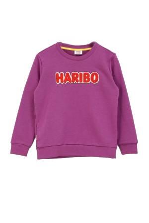 Haribo Çocuk SweatShirt - HRBTXT308 Lila - Thumbnail